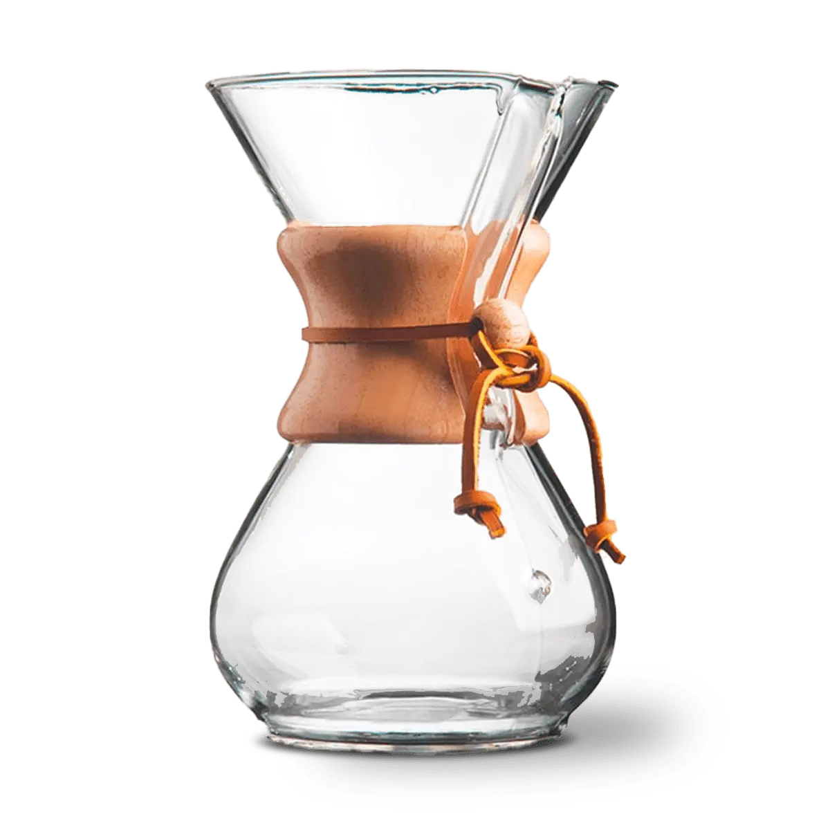 CHEMEX Woodneck Glass Carafe
